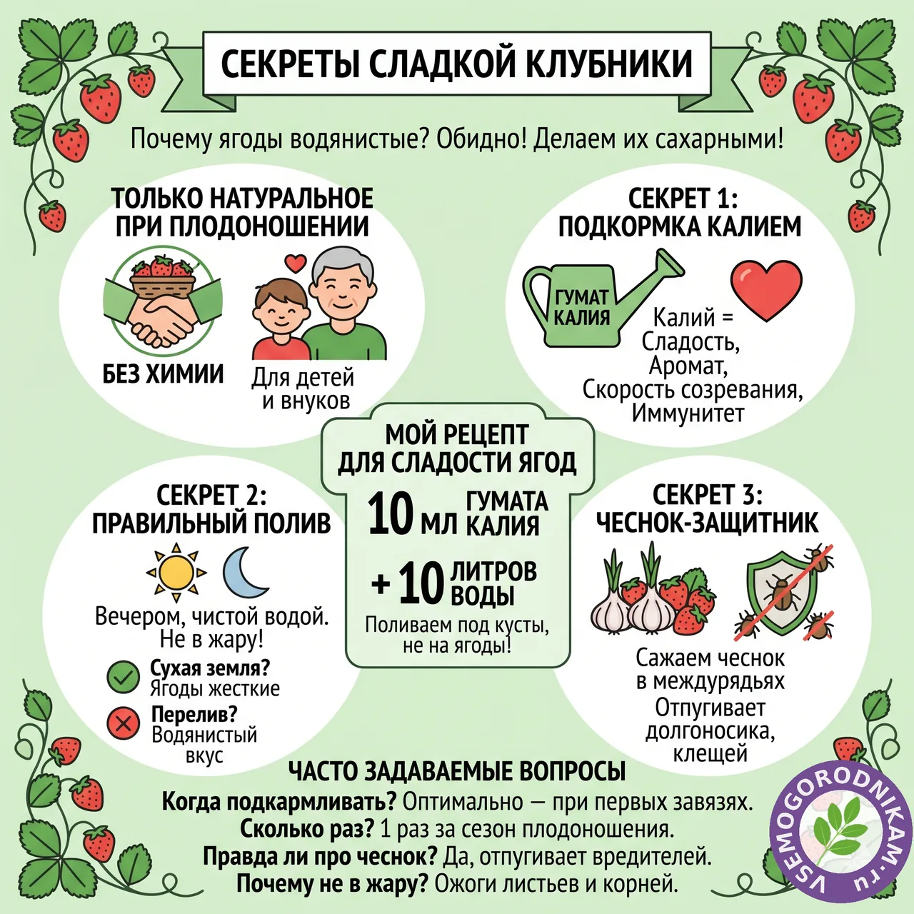 Подкормка клубники для сладости ягод: что я вношу в период плодоношения