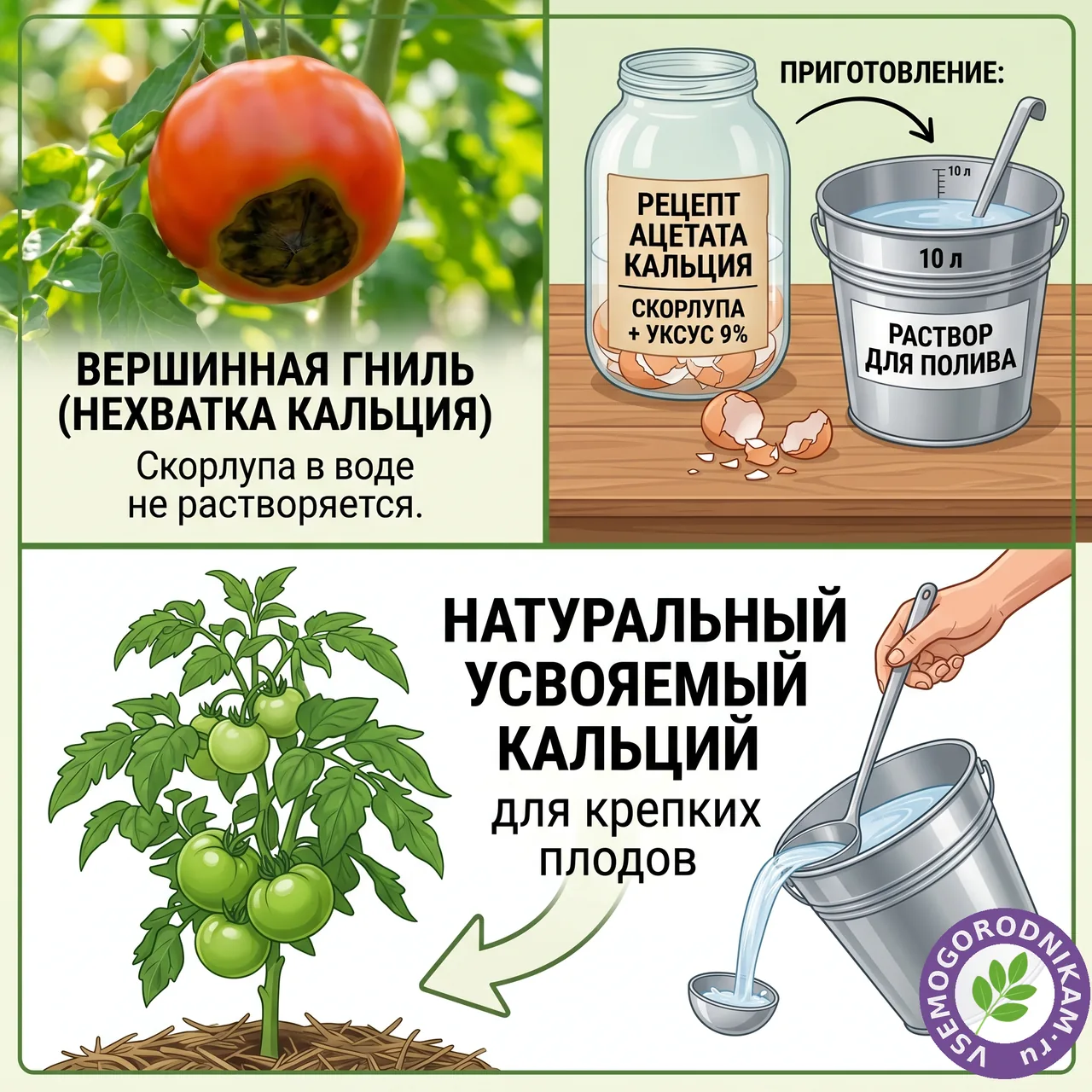 Вершинная гниль на томатах: натуральная подкормка, которая решает проблему