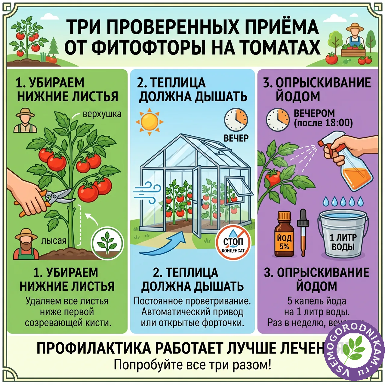 Как защитить томаты от фитофторы: три приёма, которые работают