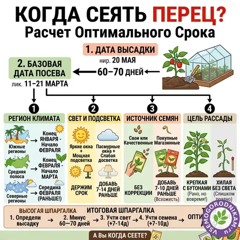 Когда сеять перец на рассаду: как выбрать срок по своим условиям
